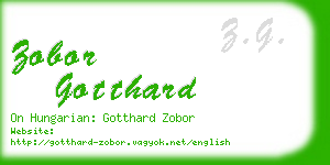 zobor gotthard business card